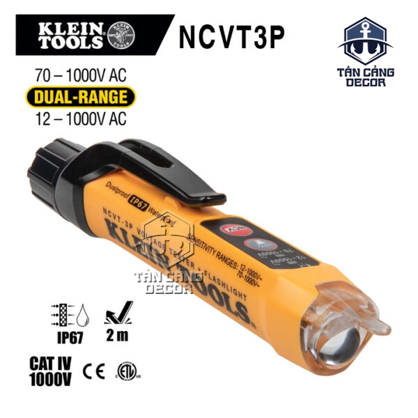 Bút Thử Điện Không Chạm Điện Tử 12V Đến 1000V Klein Tools NCVT3P