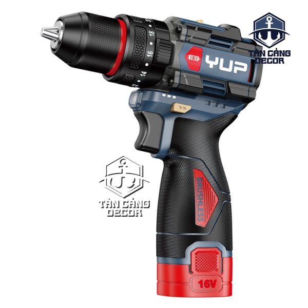 Máy Khoan Động Lực Dùng Pin 10mm YUP YP16 DR10A (2 pin + 1 sạc) - Hình ảnh 3