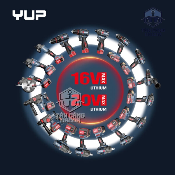 Máy Khoan Động Lực Dùng Pin 10mm YUP YP16 DR10A (2 pin + 1 sạc) - Hình ảnh 5