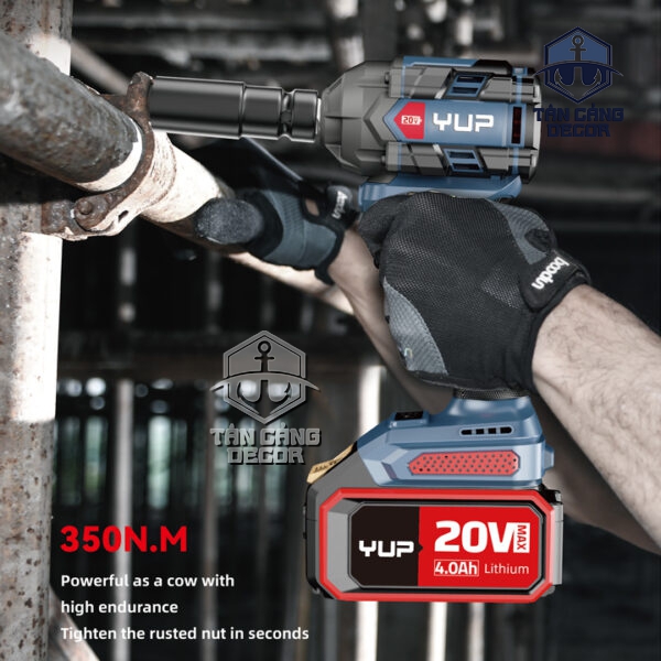 Máy Siết Bu Lông Dùng Pin YUP YP20 W350M Bản 2.0Ah (Thân Máy) - Hình ảnh 4
