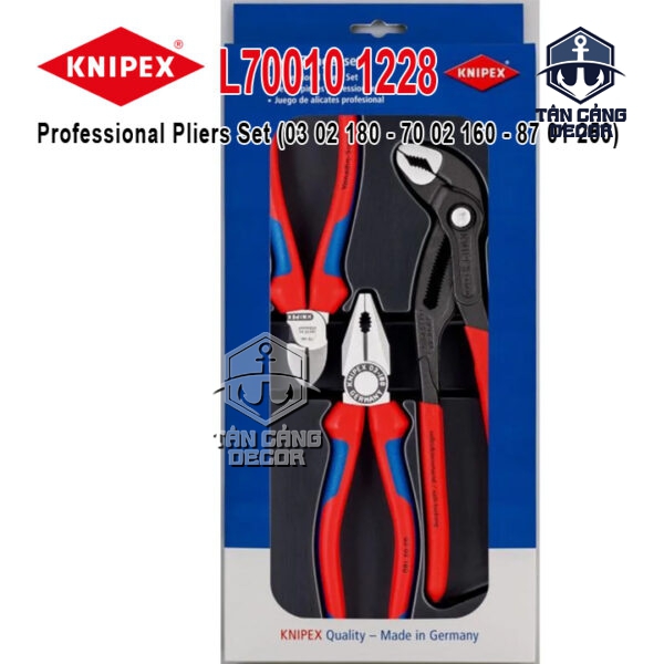 Bộ 3 Cây Kìm Điện Đa Năng Knipex L70010 1228