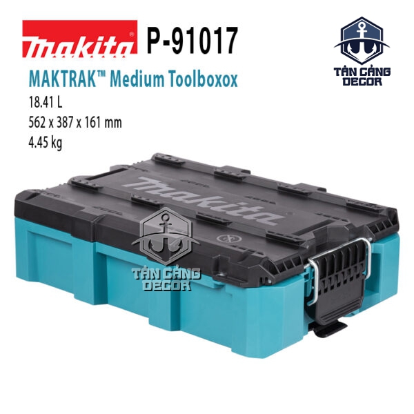 Hộp Đựng Dụng Cụ 18.41L Makita MAKTRAK™ P-91039 – Tải Trọng 34kg