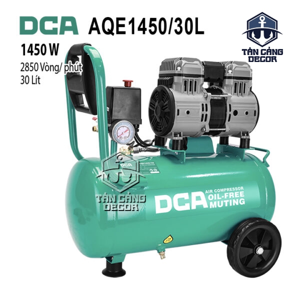 Máy Nén Khí Không Dầu 30L DCA AQE1450/30L – 1450W, 8 Bar, 87 Lít/Phút
