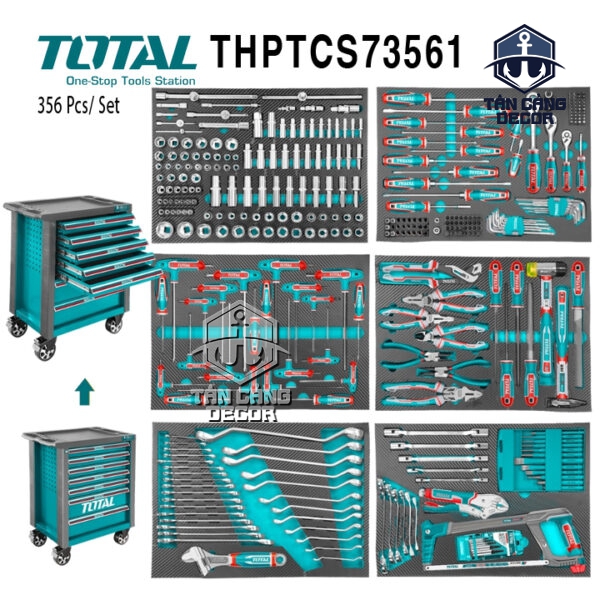 Tủ Đồ Nghề 7 Ngăn 356 Chi Tiết TOTAL THPTCS73561