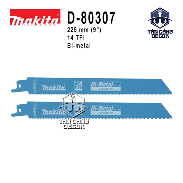 Lưỡi Cưa Kiếm Cắt Kim Loại 225mm 14 TPI Makita D-80307 ( Vỉ 2 Cái )