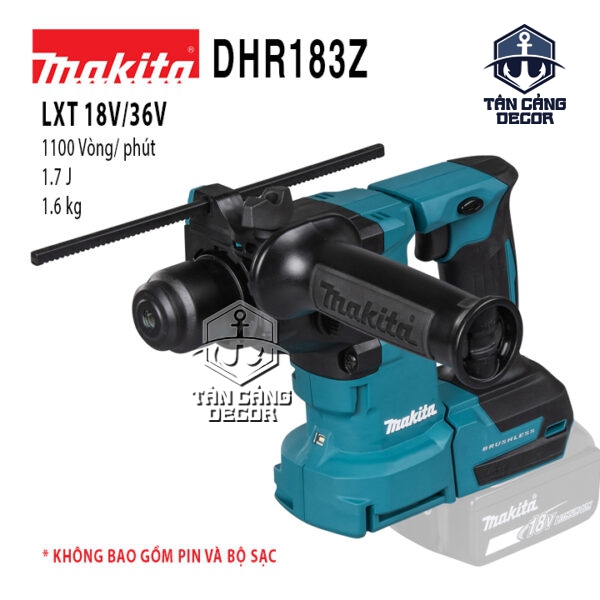 Máy Khoan Bê Tông Dùng Pin 18V Makita DHR183Z (Thân Máy)