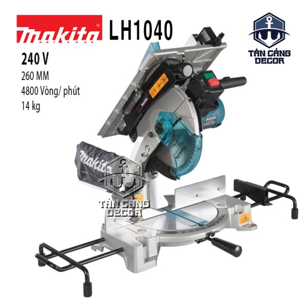Máy Cưa Bàn Đa Góc 1650W Makita LH1040 – Lưỡi 255–260mm, 2 in 1