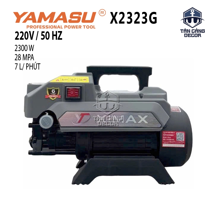 Máy Rửa Xe Cao Áp Yamasu Ximax X2323G – 2300W, Áp Lực 28MPa, Lưu Lượng 7 Lít/Phút