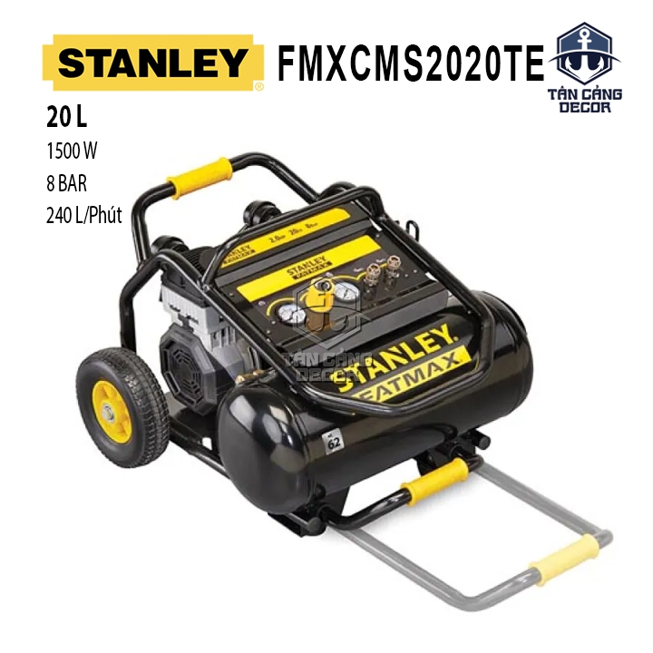 Máy Nén Khí Không Dầu 20L Stanley Fatmax FMXCMS2020TE – 1500W (2HP), 8 Bar, 240L/Phút