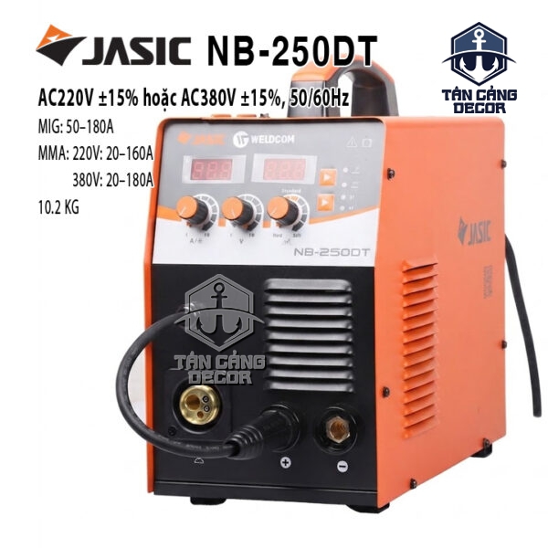 Máy Hàn MIG Đầu Liền Jasic NB-250DT (220V/380V)