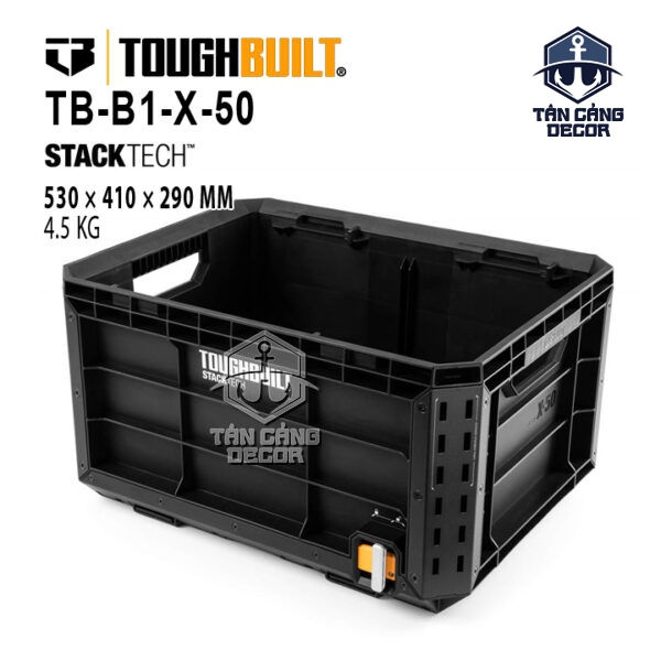 Thùng Đựng Dụng Cụ Mở Xếp Chồng ToughBuilt TB-B1-X-50 - StackTech Tool Crate