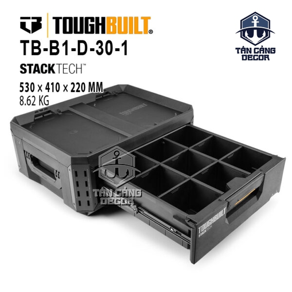 Hộp Đồ Nghề 1 Ngăn Kéo ToughBuilt TB-B1-D-30-1 - StackTech 1 Drawer Tool Box