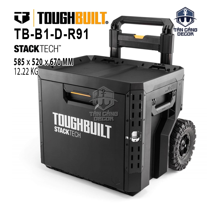 Hộp Đựng Dụng Cụ 1 Ngăn Kéo Có Bánh Xe ToughBuilt TB-B1-D-R91 – StackTech 1-Drawer Rolling Locking Box