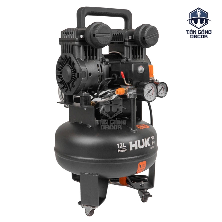 Máy Nén Khí Không Dầu 12L HUKAN G3-NKKD12L – Công Suất 1100W, Hoạt Động Êm, Khí Sạch, Hiệu Suất Cao - Ảnh 4
