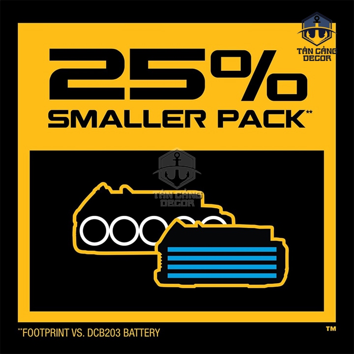 Pin 20V 3.5Ah Dewalt Powerstack DCBP320 - Ảnh 6