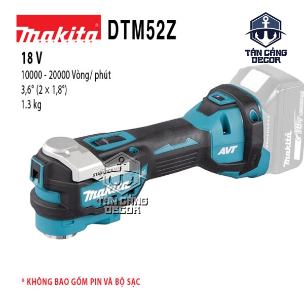 Máy Cắt Rung Đa Năng Dùng Pin 18V MAKITA DTM52Z (Thân Máy)
