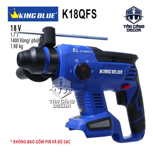Máy Khoan Bê Tông Dùng Pin 18V KingBlue K18QFS (Thân Máy)
