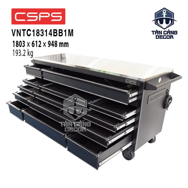 Tủ Dụng Cụ 183cm CSPS VNTC18314BB1M – 14 Hộc Kéo