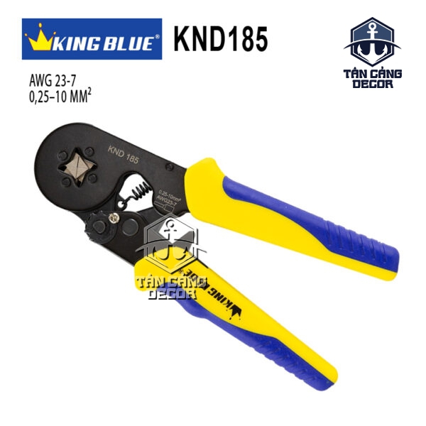 Kìm Bấm Cos Vuông KingBlue KND185 – 0.25-10 mm², Thép 45#