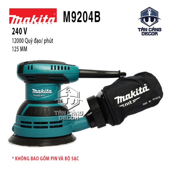 Máy Chà Nhám Rung Tròn 125mm Makita M9204B - 240W, 12.000 OPM