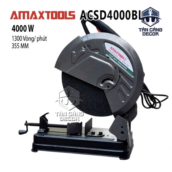 Máy Cắt Sắt 355mm Amaxtools ACSD4000BL - 4000W, 2 Tốc Độ