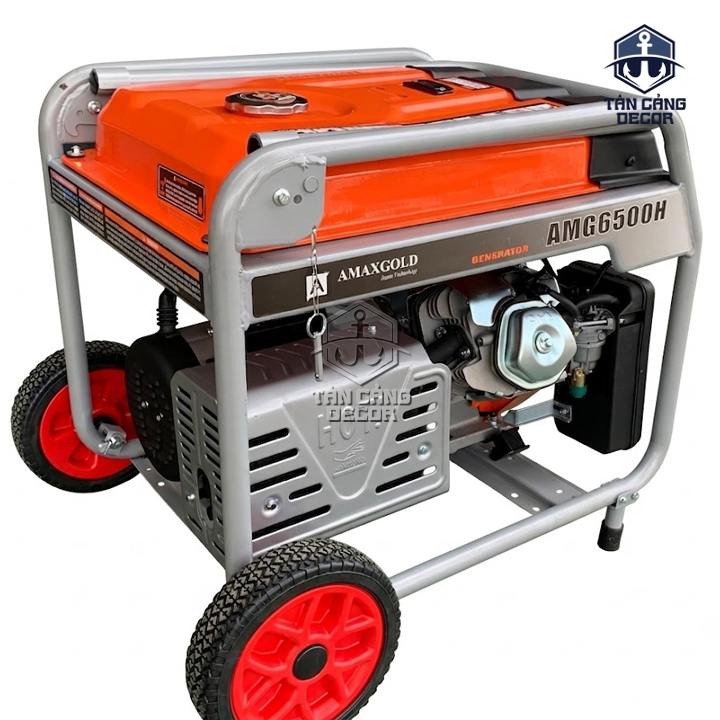 Máy Phát Điện Chạy Xăng 5kW AmaxGold AMG6500H - Đề Nổ, 220V - Ảnh 3