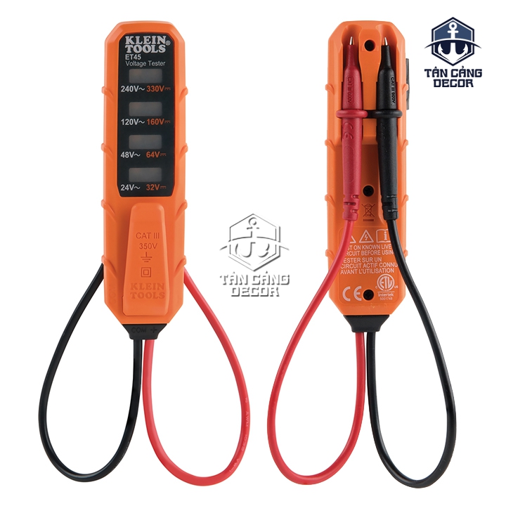 Bộ Kiểm Tra Điện Áp AC/DC và NCVT Klein Tools NCVT3PKIT – NCVT-3P, ET45, CAT IV 1000V - Ảnh 9