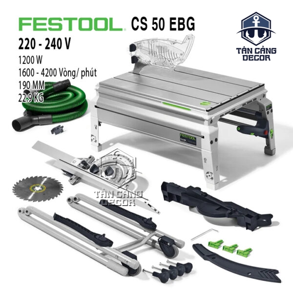 Máy Cưa Bàn Trượt 1200W Festool CS 50 EBG (574765)
